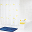 Штора для ванной комнаты Ridder Duck желтый 180x200 31814